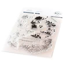 Pink Fresh Studio, Charming Floral Wreath Stamp & Die cut