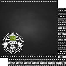 Scrapbook Customs-Soccer Double Sided Chalkboard