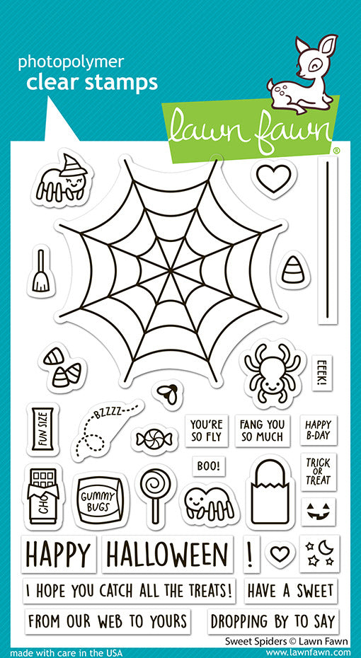 Lawn Fawn, Sweet Spiders Stamp and Die Cut