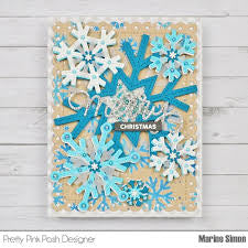 Pretty Pink Posh, Stitched Snowflakes Die Cut