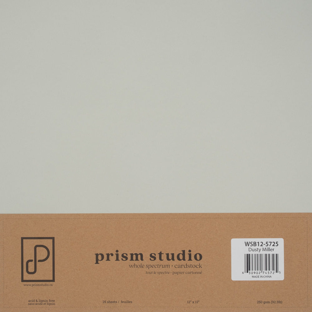 Prism Studio Whole Spectrum Loose 12 x 12 Cardstock; Dusty Miller