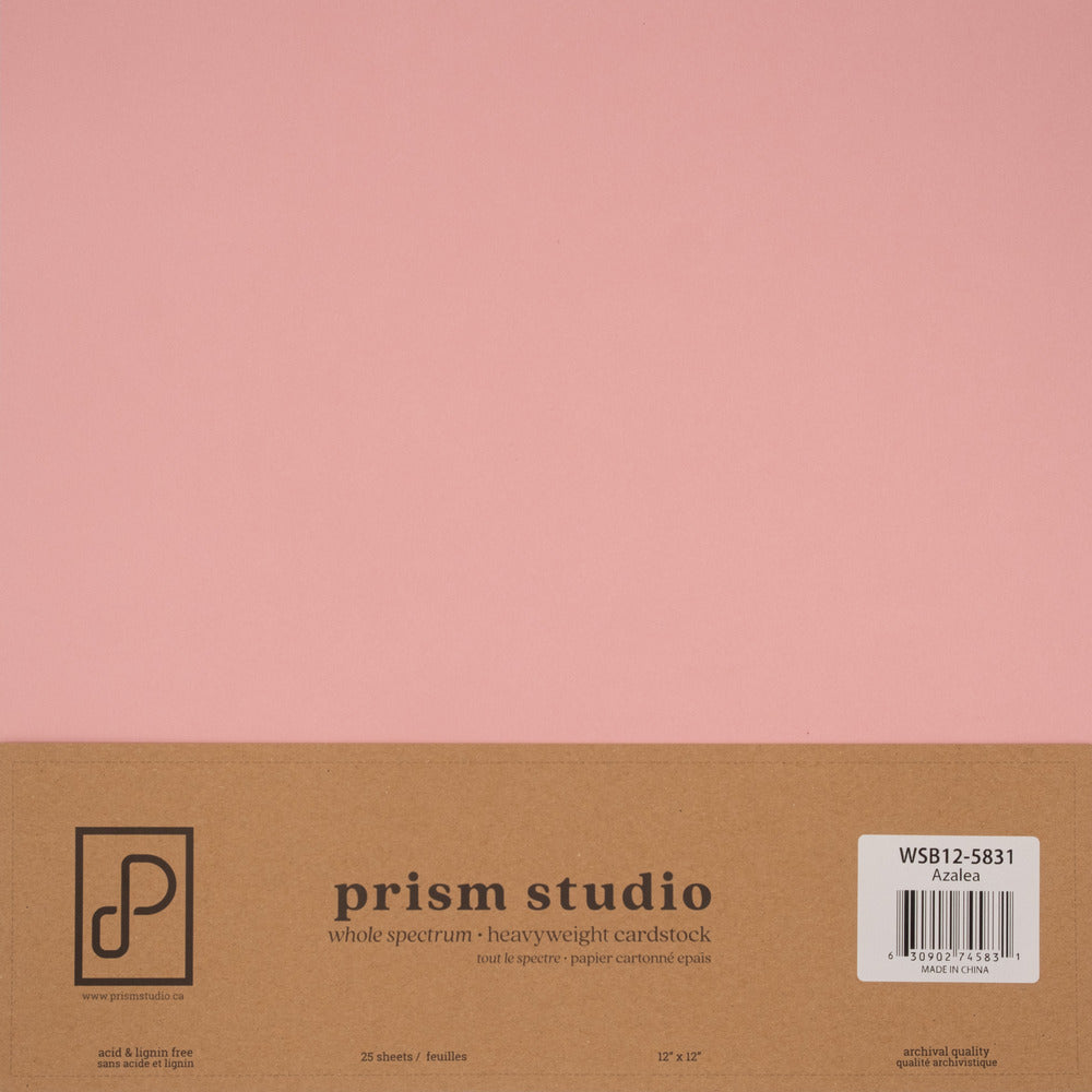 Prism Studio Whole Spectrum Loose 12 x 12 Heavyweight Cardstock; Azalea