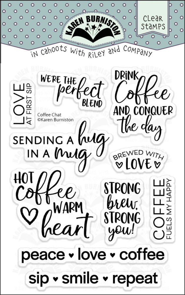 Karen Burniston, Clear Stamp, Coffee Chat