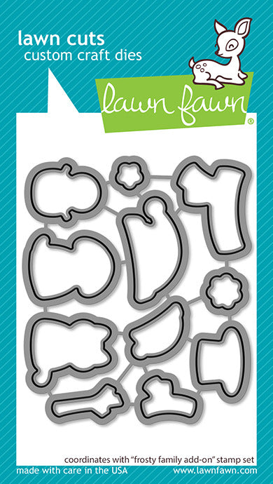 Lawn Fawn, Frost Family Add On Stamp & Die cut set