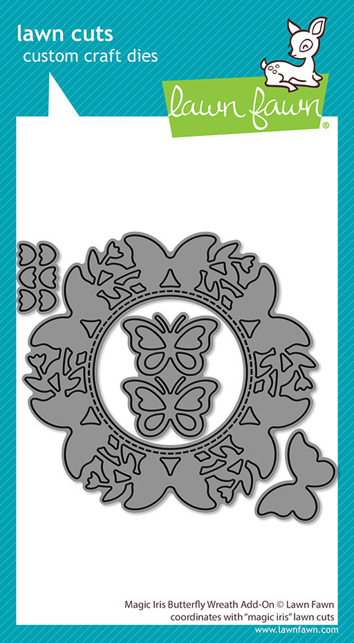 Lawn Fawn, Die, Magic Iris Butterfly Wreath Add-On Pre-order