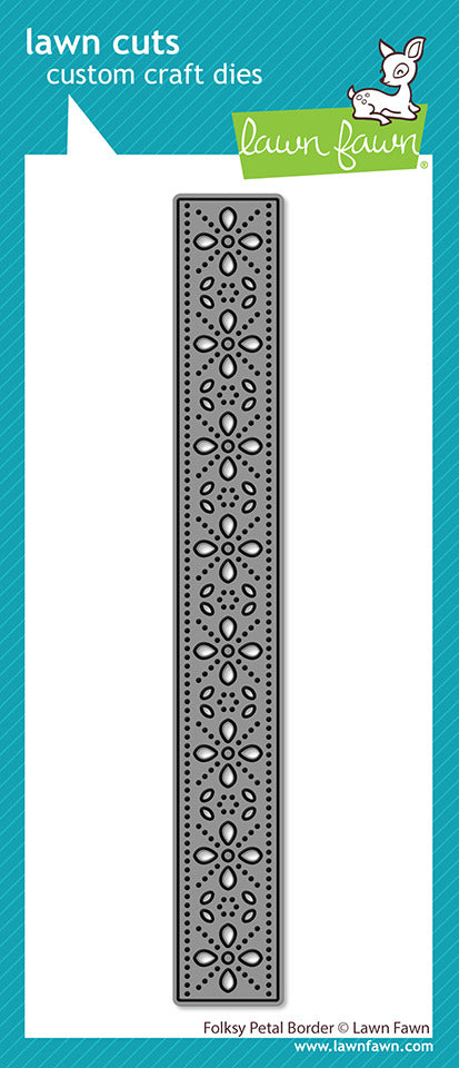 Lawn Fawn, Folksy Petal Border