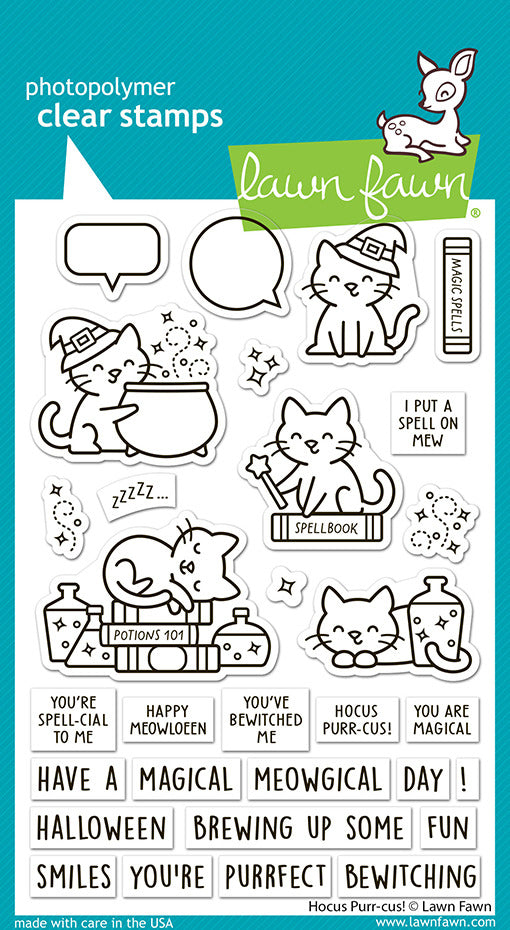 Lawn Fawn, Hocus Purr-cus! Stamp & Die Cut Set