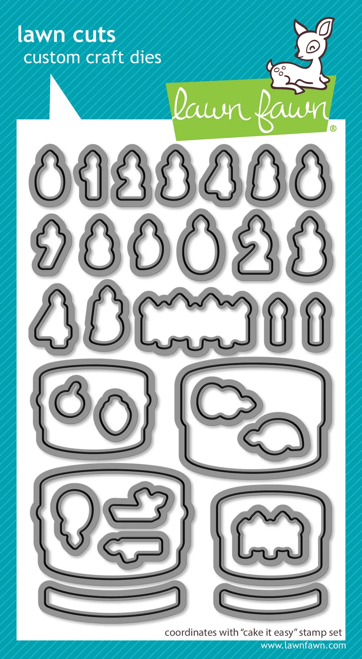 Lawn Fawn Cake It Easy Stamp and Die Cut