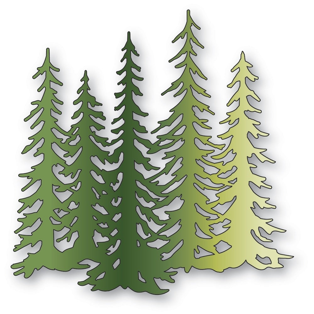 Memory Box, Die, Evergreen Tree Stand