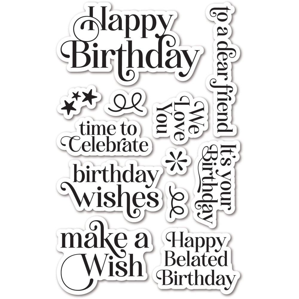 Memory Box, Stamp, Birthday Greetings