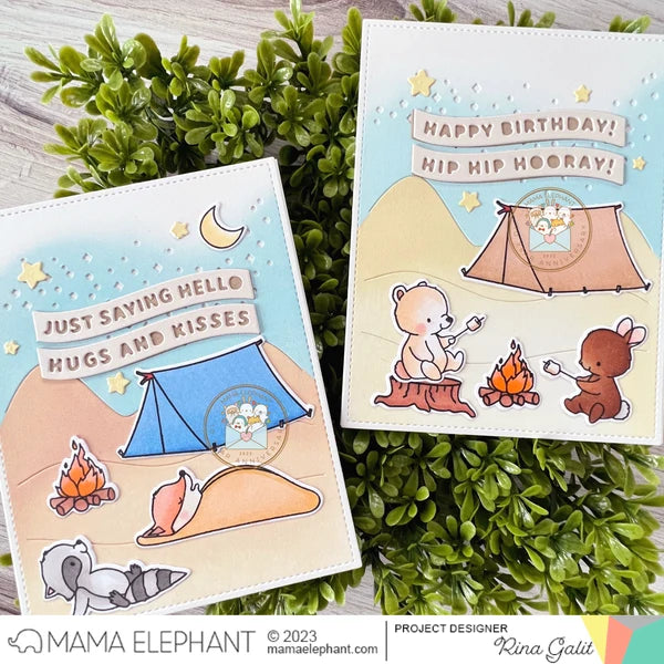 Mama Elephant, Banner Greeting Die Cut