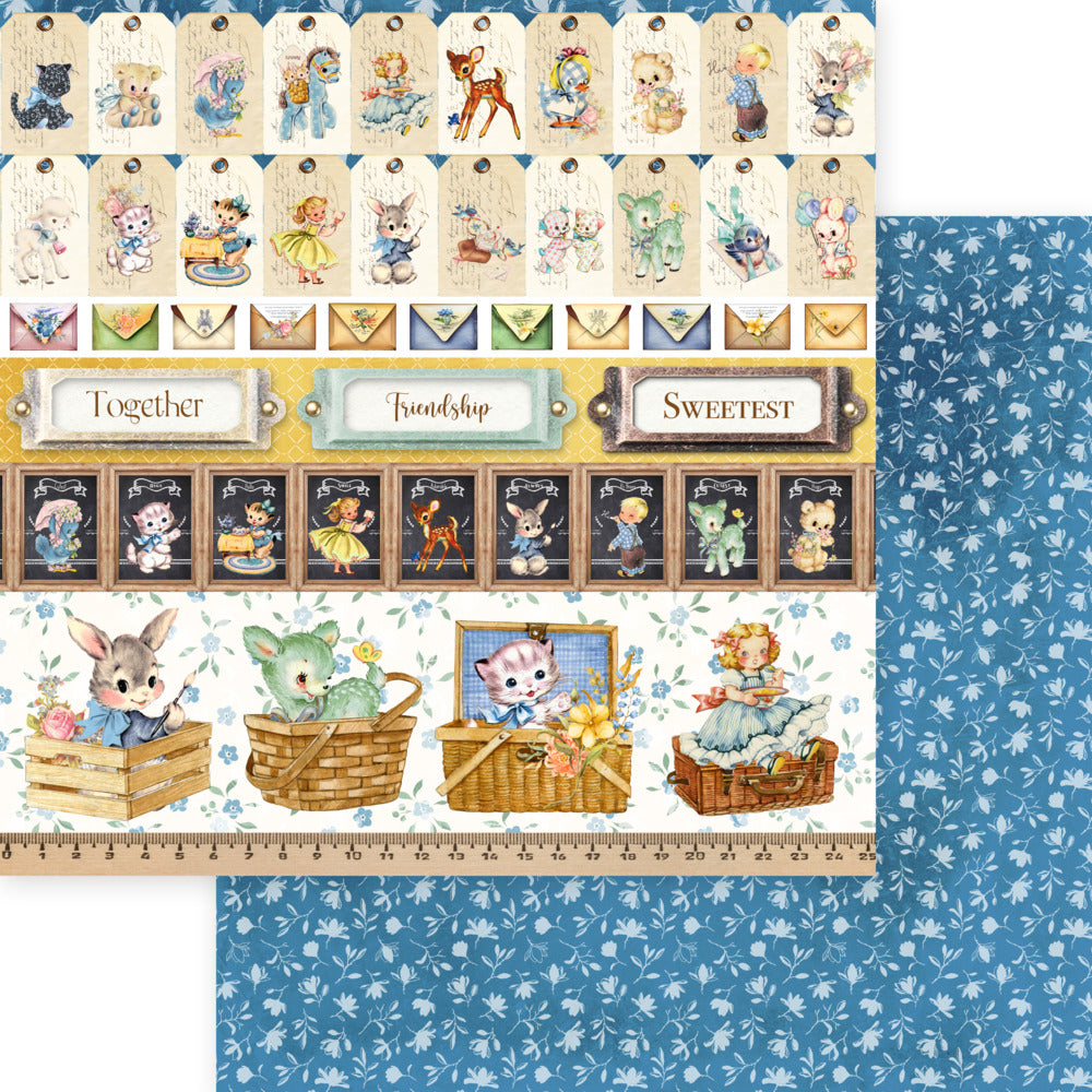 Memory Place, 12X12 Patterned Paper, My Deer Friend II - Friendship