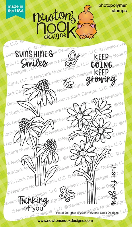 Newton's Nook, Floral Delights Stamp