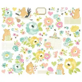 Simple Stories, Floral Bits, Say Cheese Classic Pooh Baby