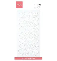 Marianne Designs, Hearts White Gems