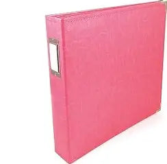 American Crafts, We R Memory Makers, 12x12 Ring Binder, Strawberry