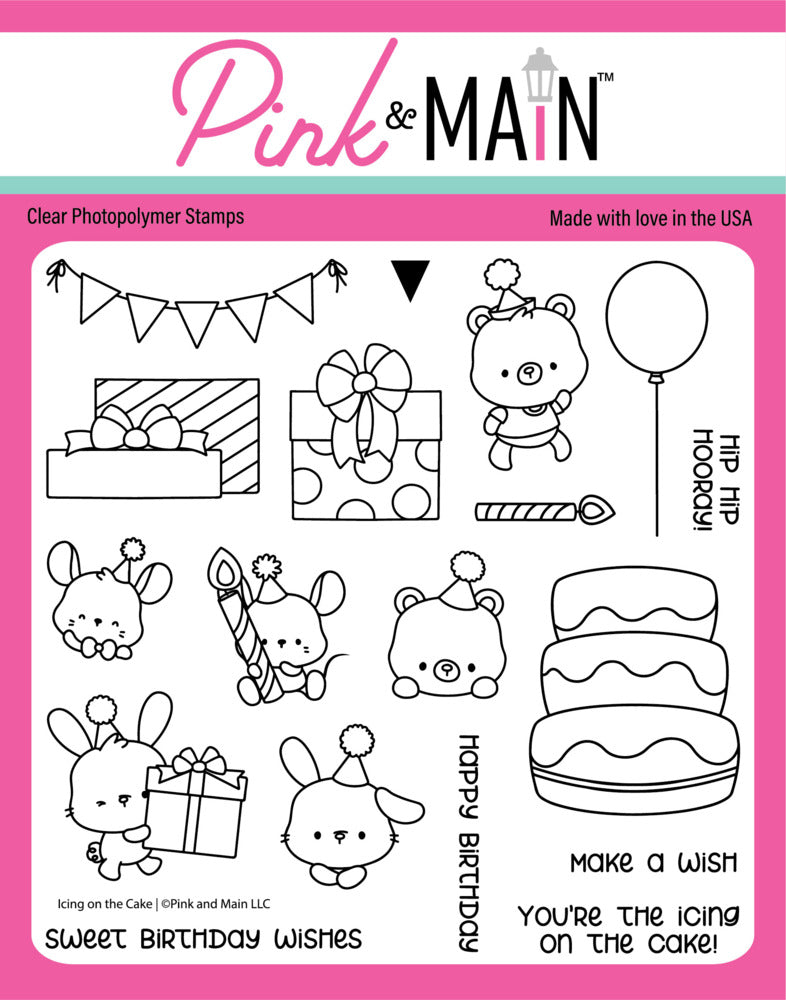 Pink & Main, Icing on the Cake Clear Stamp & Die