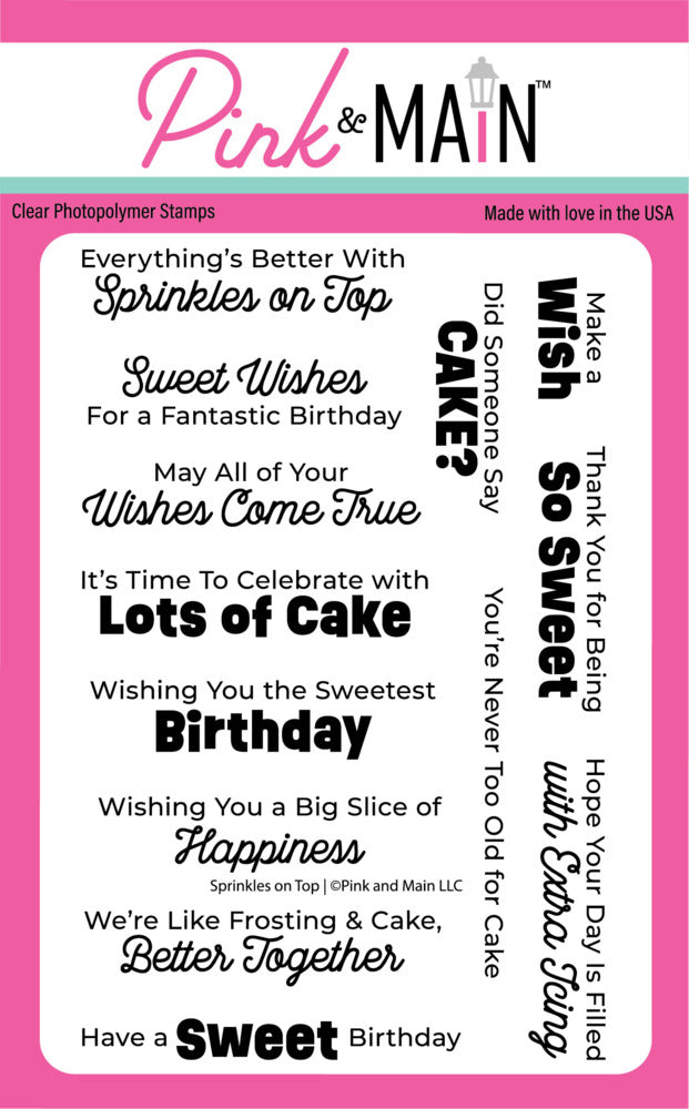 Pink & Main, Sprinkles on Top Stamp