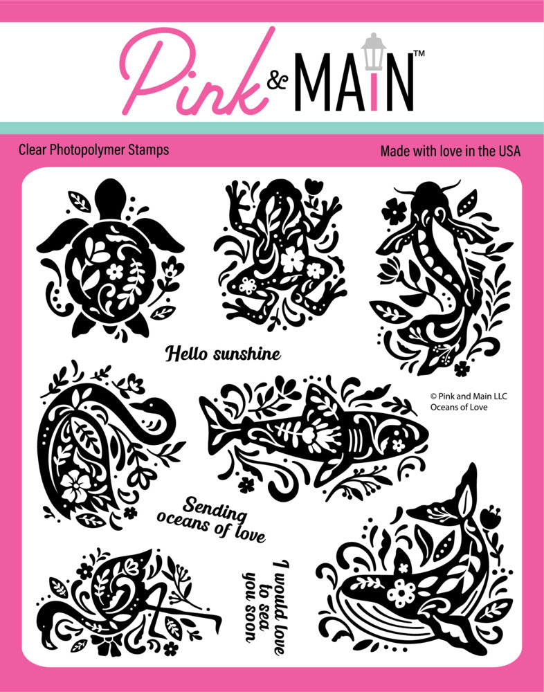 Pink & Main, Clear Stamp, Oceans of Love