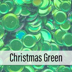 Pink and Main; Sequin Confetti, Christmas Green (Limited Edition)