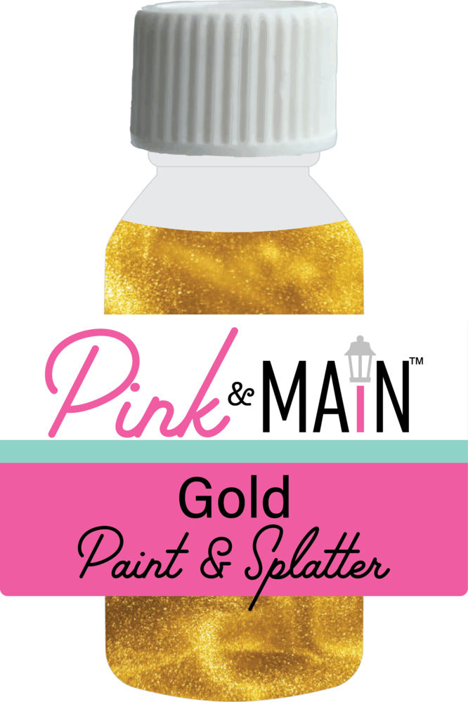 Pink & Main; Paint & Splatter, Gold
