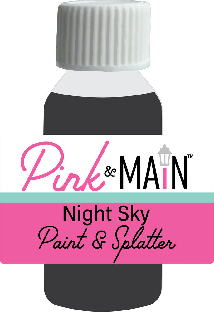 Pink & Main; Paint & Splatter, Night Sky