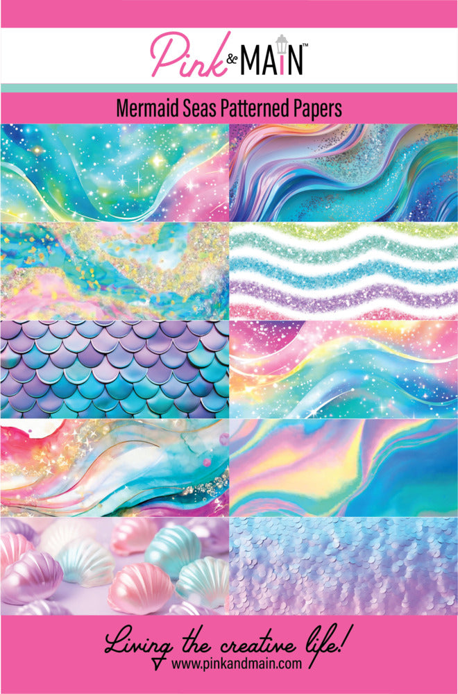 Pink & Main, 8.5x5.5 Paper Pack, Mermaid Seas