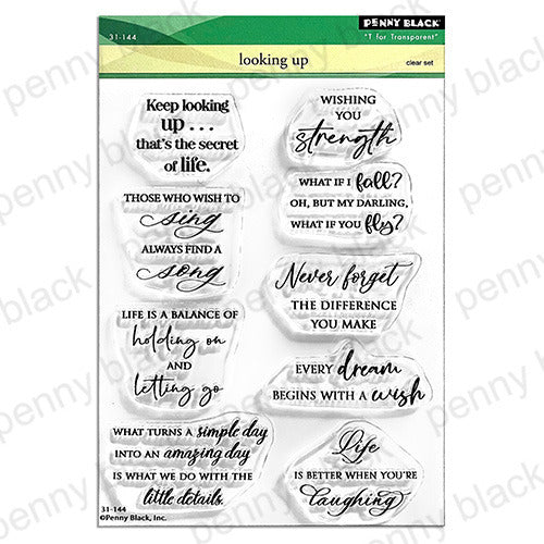 Penny Black, Clear Stamp, Looking Up