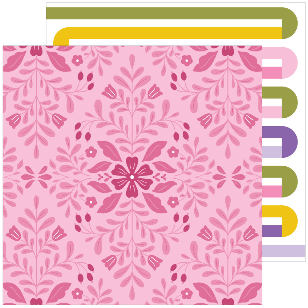 Pinkfresh Studio, 12X12 Patterned Paper, Lovely Lane - Life You Love
