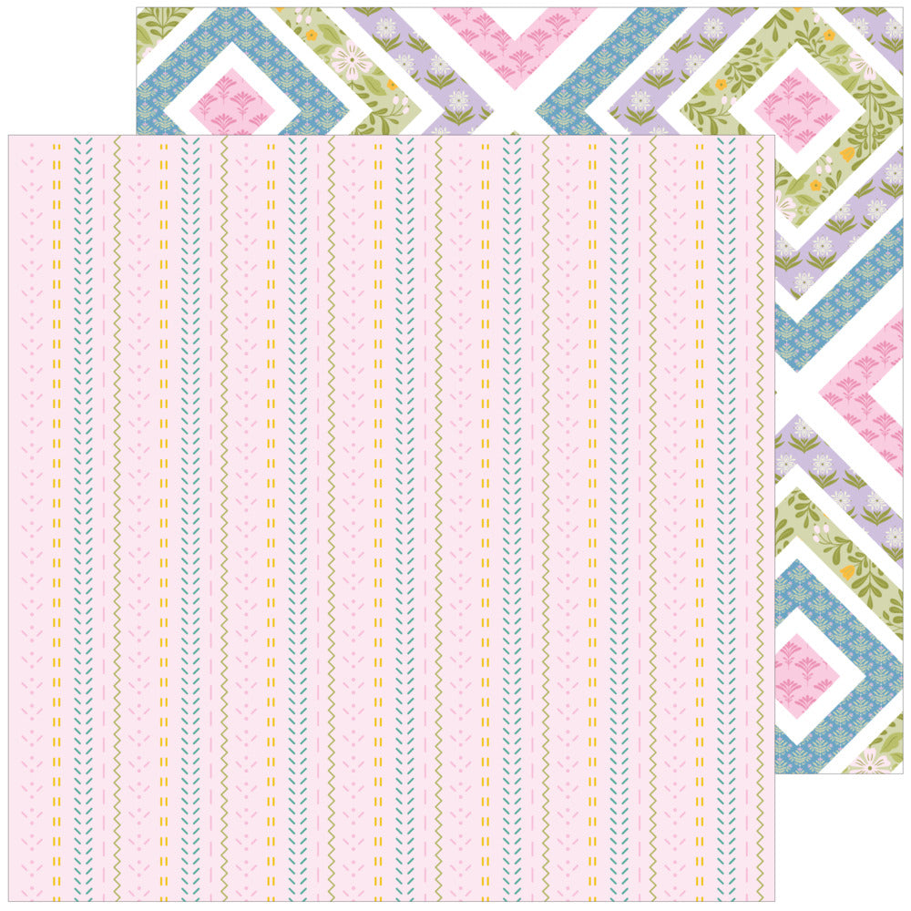 Pinkfresh Studio, 12X12 Patterned Paper, Lovely Lane - Beautiful Journey