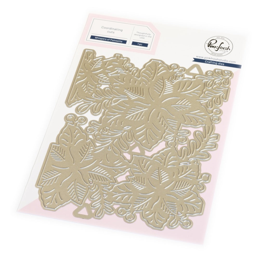 Pink Fresh Studio, Whispers of Poinsettia Stencil & Die Cut