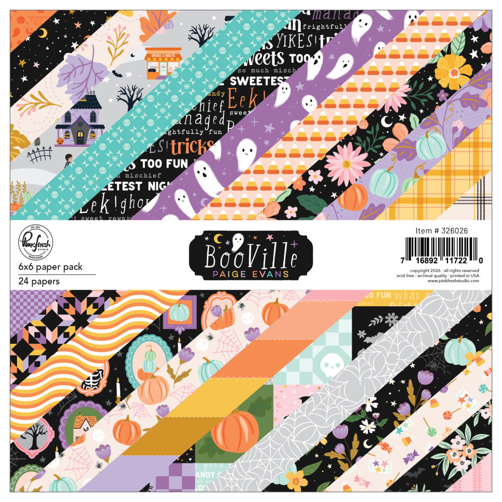 Pink Fresh Studio, 6X6 Paper Pack, BooVille Pre-order