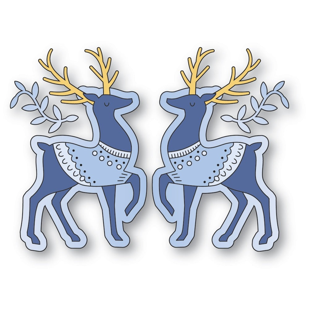 Poppy Stamps, Die, Nordic Regal Deer