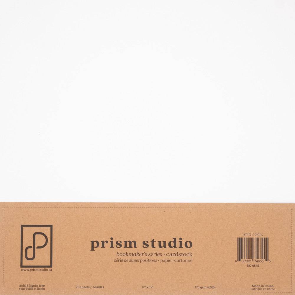 Prism Studio, Bookmarker's Series, Cardstock White 65 lbs