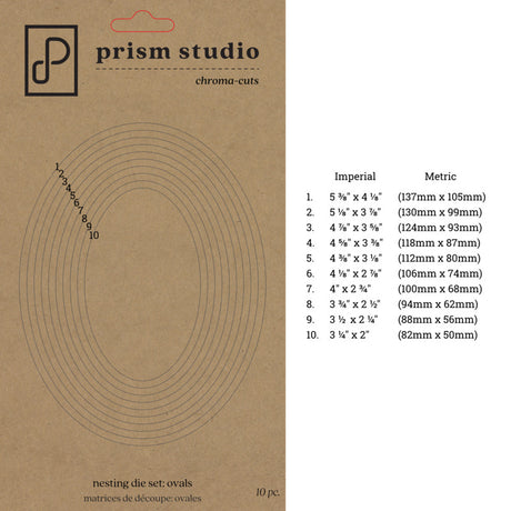 Prism Studio, Nesting Oval Dies
