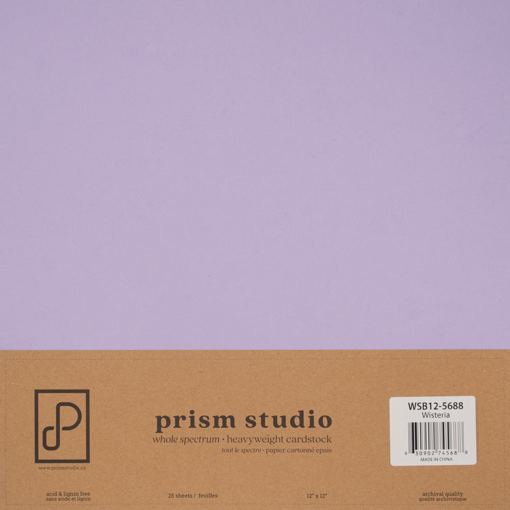 Prism Studio Whole Spectrum Loose 12 x 12 Heavyweight Cardstock; Wisteria