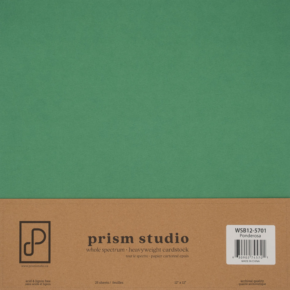 Prism Studio Whole Spectrum Loose, 12 x 12 Cardstock; Ponderosa