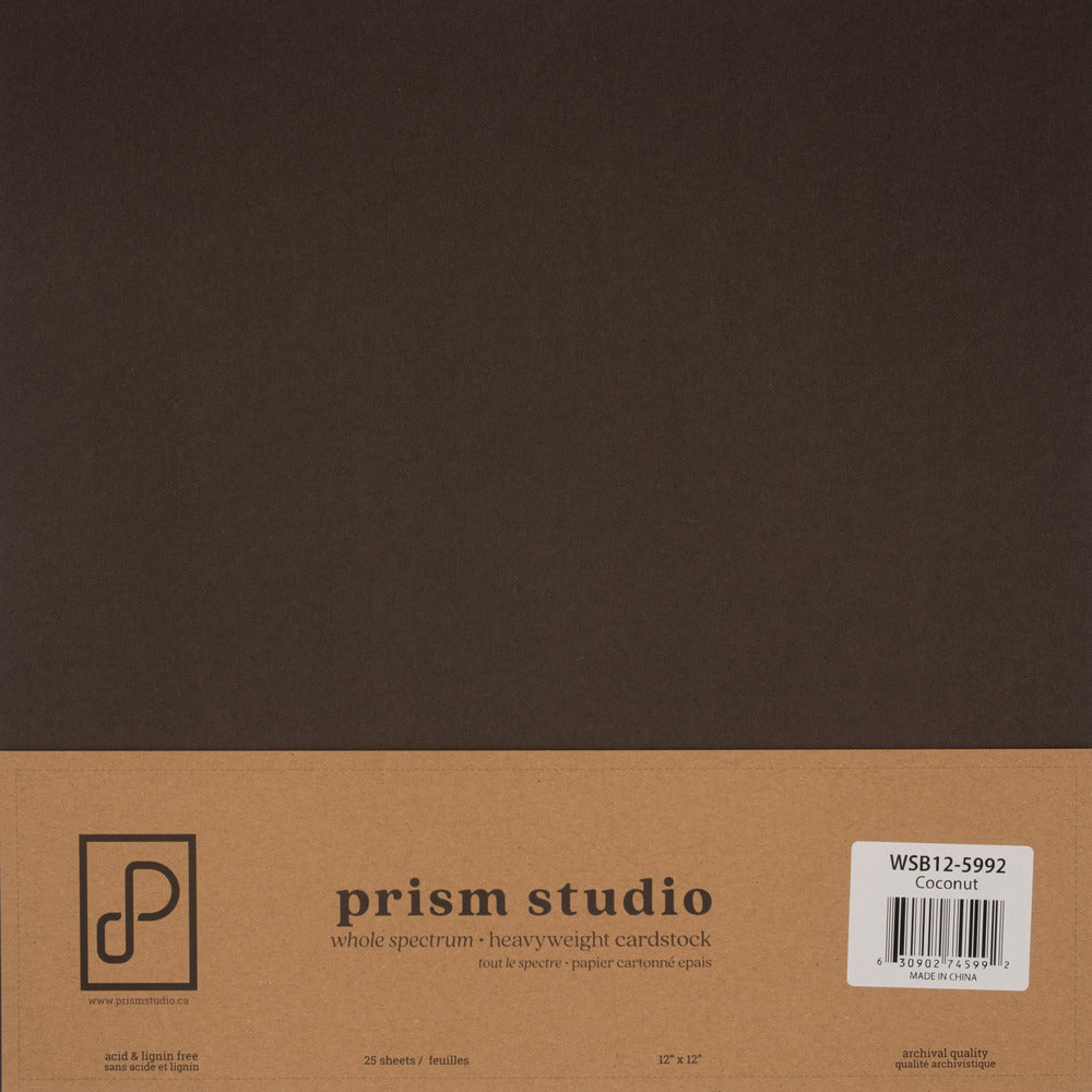 Prism Studio Whole Spectrum Loose 12 x 12 Heavyweight Cardstock; Coconut