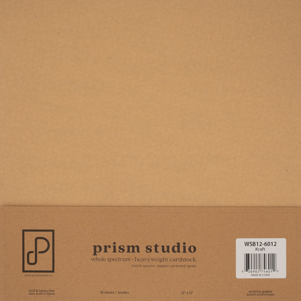 Prism Studio Whole Spectrum Loose 12 x 12 Cardstock; Kraft
