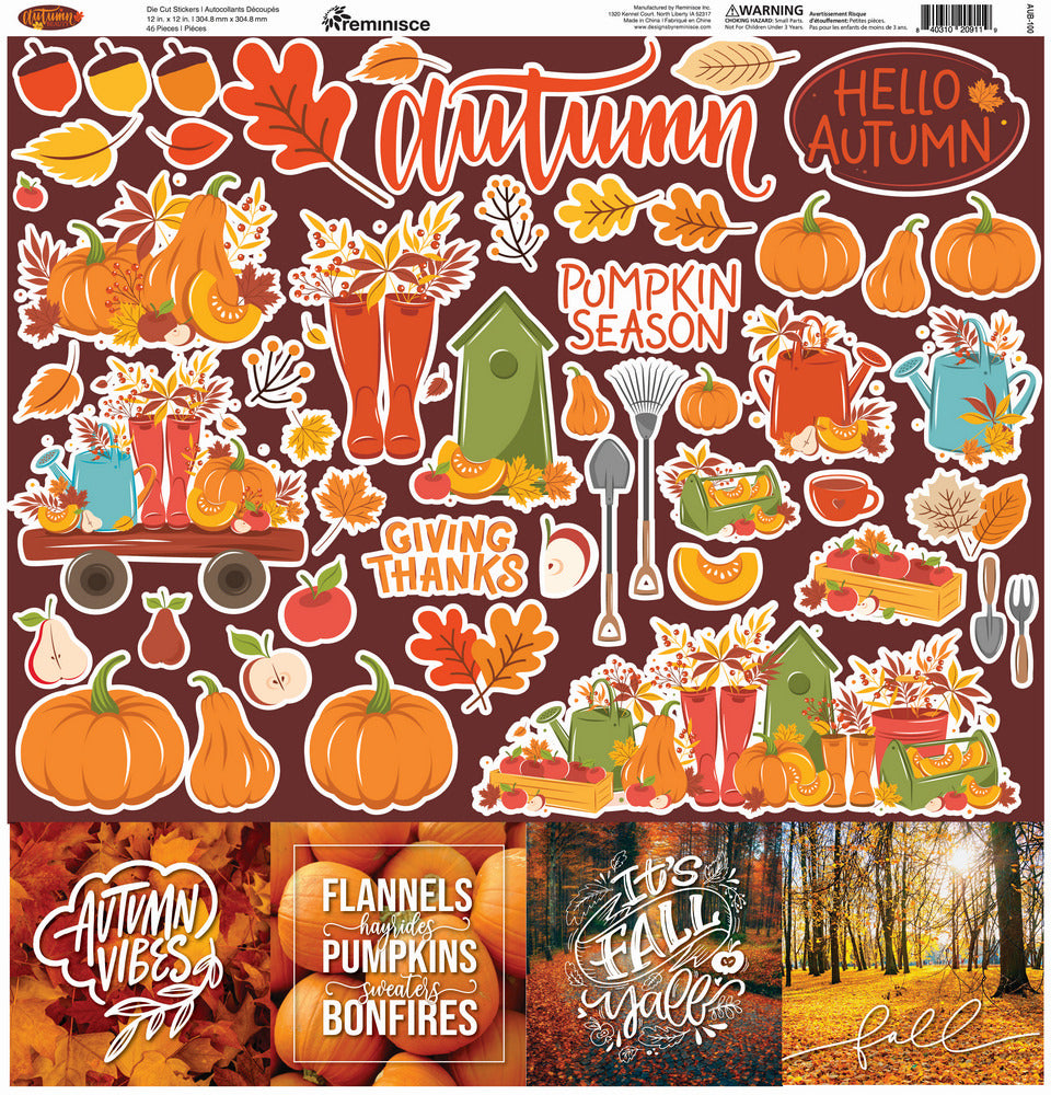 Reminisce, Sticker Sheet, Autumn Beauty