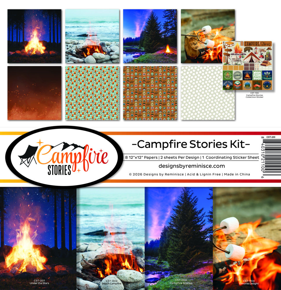 Reminisce, 12x12 Collection Pack, Campfire Stories