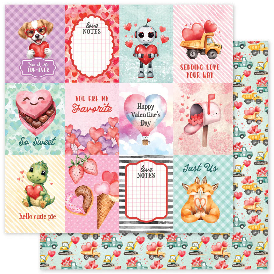 Paper Rose, 12X12 Patterned Paper, Perfect Pairs E
