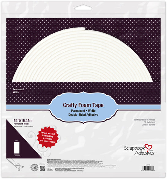 Scrapbook Adhesives, Crafty Foam Tape 54 ft
