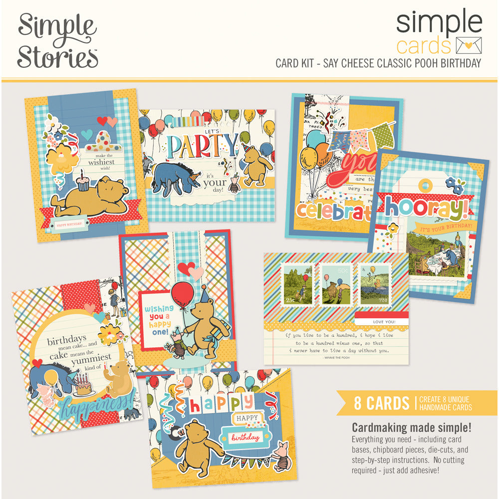 Simple Stories, Card Kit, Say Cheese Classic Pooh Birthday