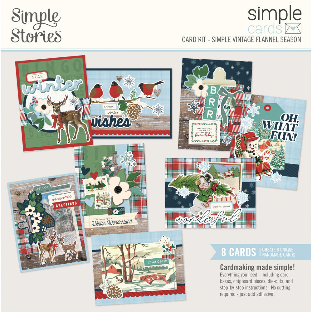 Simple Stories, Simple Cards Card Kit, Simple Vintage Flannel Season