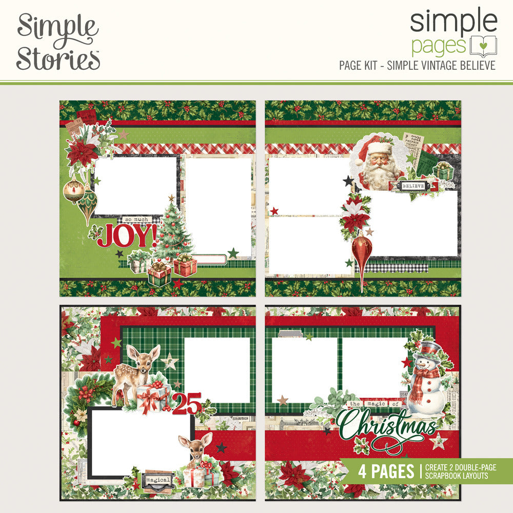 Simple Stories, Simple Pages Page Kit, Simple Vintage Believe