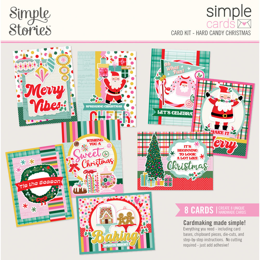 Simple Stories, Simple Cards Card Kit, Hard Candy Christmas