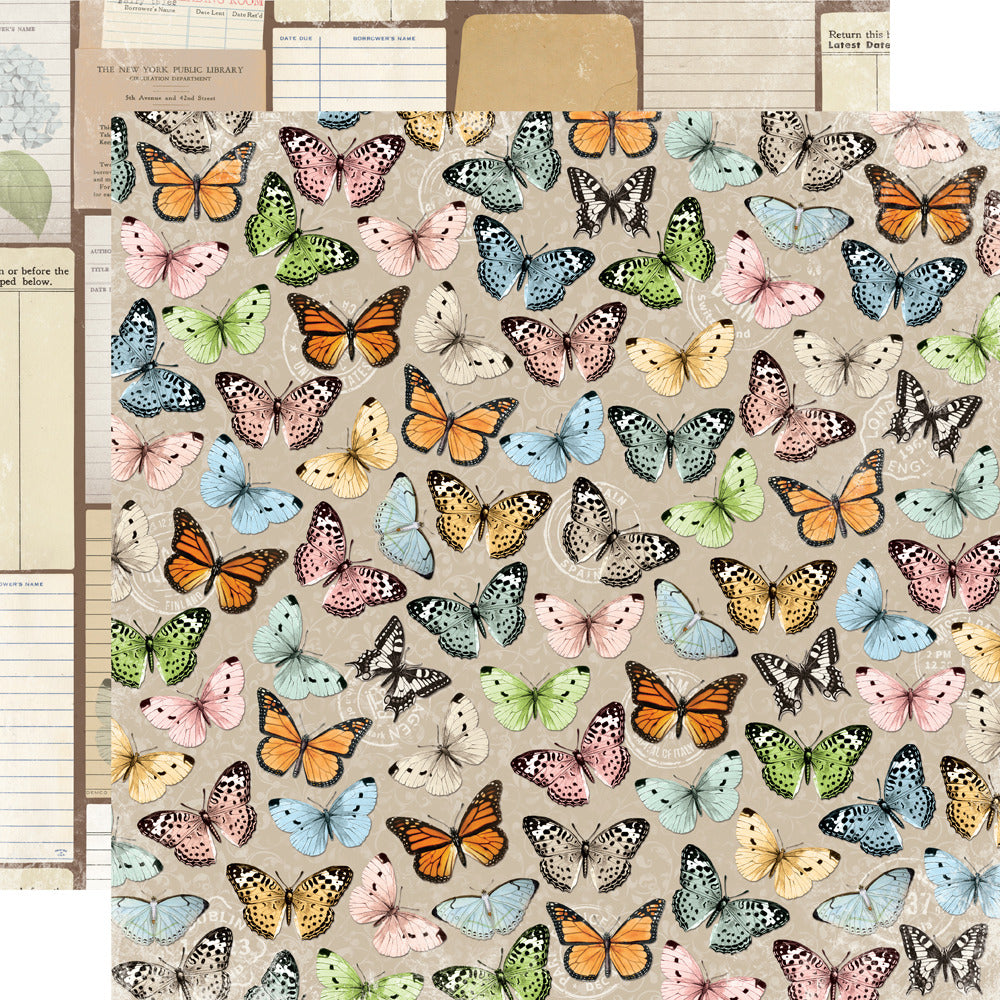 Simple Stories, 12X12 Patterned Paper, Simple Vintage Junk Drawer - Beauty In The Details