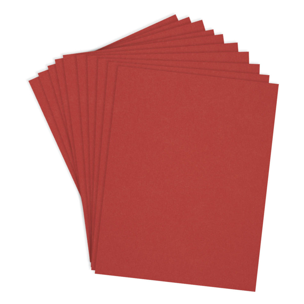 Spellbinders, ColorWheel Cardstock, Poppy , 8.5x11, Pkg of 10 sheets