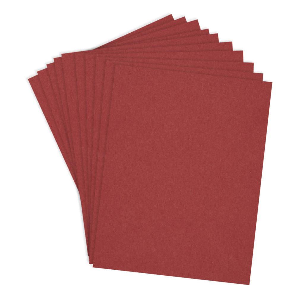 Spellbinders, ColorWheel Cardstock, Pomegranate , 8.5x11, Pkg of 10 sheets